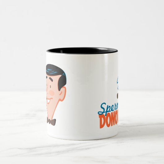 Sperm Donor-Mok Tweekleurige Koffiemok (Center)