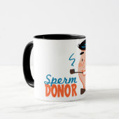 Sperm Donor Retro Mok (Voorkant links)
