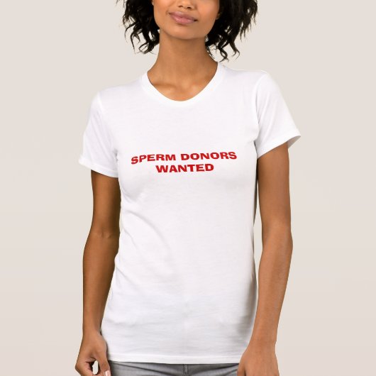 SPERM DONORS WANNEER T-SHIRT (Voorkant)