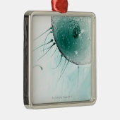 Sperm Fertilizing an Ovum. Metalen Ornament (Rechts)