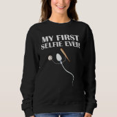 Sperm My First Selfie Ever  Baseball Trui (Voorkant)