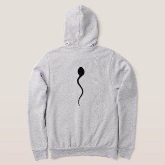 Sperm on my hoodie! Long sleeve zippered Hoodie. Hoodie