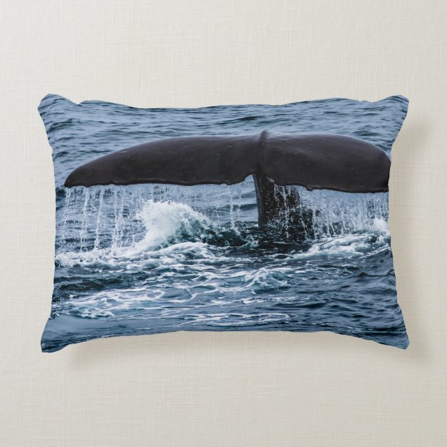 Sperm Whale Accent Kussen (Voorkant)