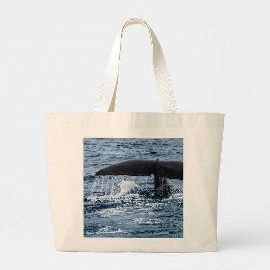 Sperm Whale Grote Tote Bag (Voorkant)
