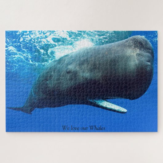 Sperm Whale Jigzaag Puzzle Legpuzzel (Horizontaal)