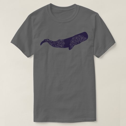 Sperm Whale Mandala T-shirt (Design voorkant)