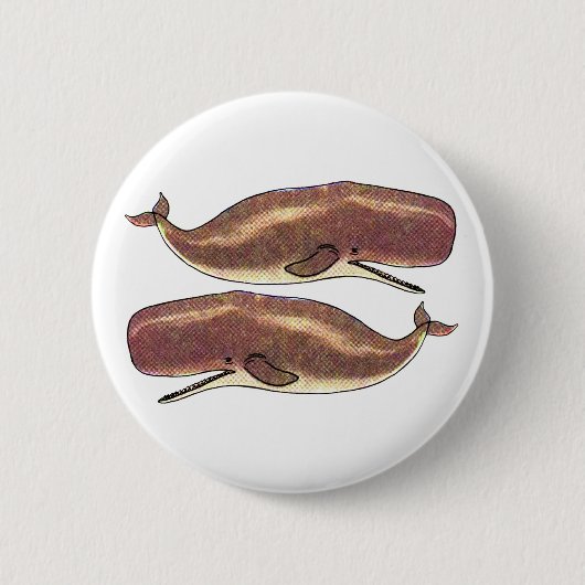 Sperm Whale Ronde Button 5,7 Cm (Voorkant)