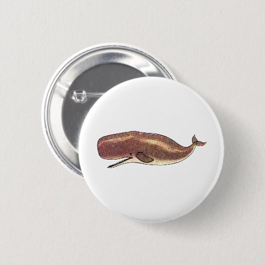 Sperm Whale Ronde Button 5,7 Cm (Voorkant /achterkant)