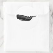 SPERM WHALE RONDE STICKER (Tas)