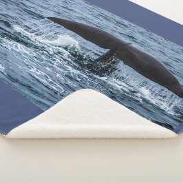 Sperm Whale Sherpa Deken