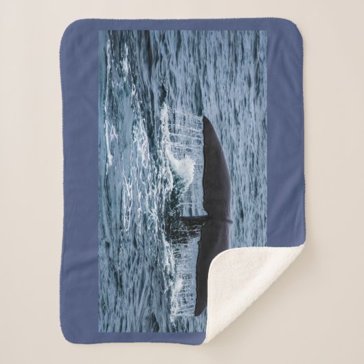 Sperm Whale Sherpa Deken (Voorkant)