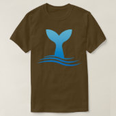 Sperm Whale Sperm Whale Tail in Waves Whale in Oce T-shirt (Design voorkant)