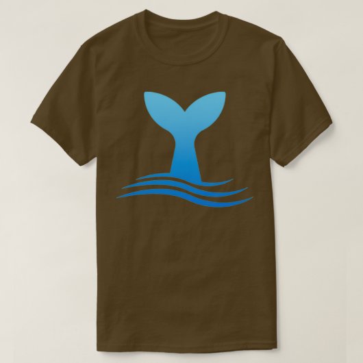 Sperm Whale Sperm Whale Tail in Waves Whale in Oce T-shirt (Design voorkant)