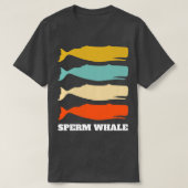 Sperm Whale Spermwhale Retro  design T-shirt (Design voorkant)