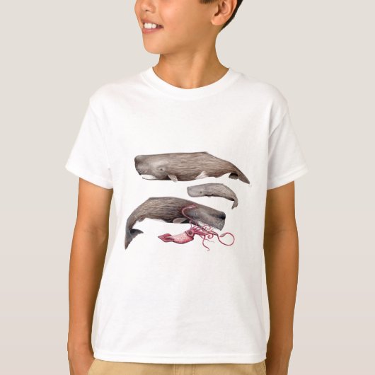 Sperm whale trio t-shirt (Voorkant)