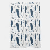 SPERM WITTE BLAUW MET TEXTURE THEEDOEK (Verticaal)