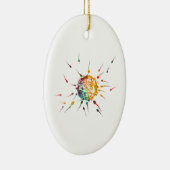 Sperma en Eicel Keramisch Ornament (Rechts)