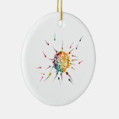 Sperma en Eicel Keramisch Ornament (Rechts)
