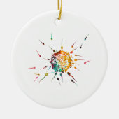 Sperma en Eicel Keramisch Ornament (Voorkant)