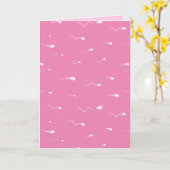 Sperma Funny Fertilisatie of Sterilisatie Kaart (Gele Bloem)