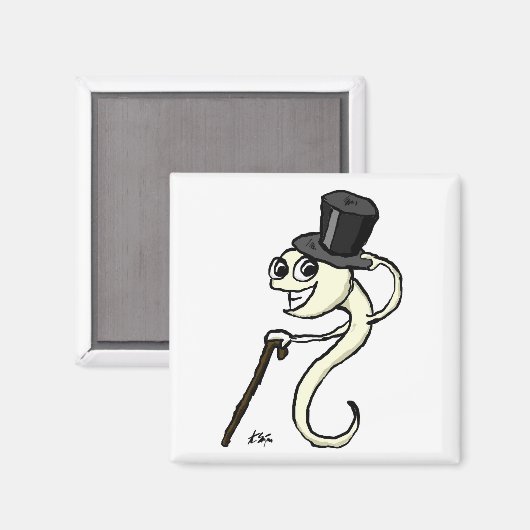 Sperma in een Top Hat Magnet (Voorkant / Achterkant)