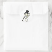 Sperma in een Top Hat Stickers (Tas)