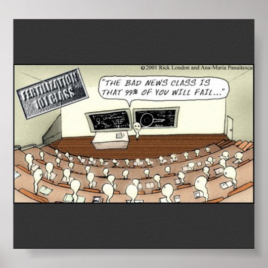 Sperma Klas 101 Grappige Poster (Voorkant)