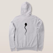Sperma op mijn hoodie! Lange mouw ritssluiting Hoo Hoodie (Laag Achter)