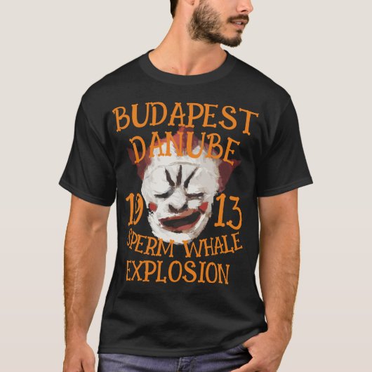 Sperma Walvis Explosie BOEDAPEST DONAU RIVIER 1913 T-shirt (Voorkant)