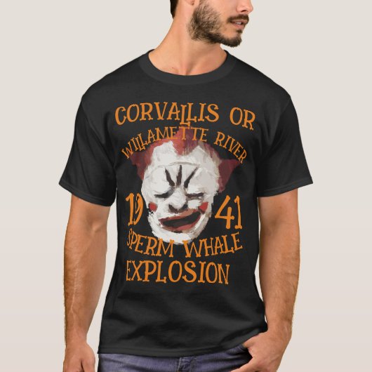 Sperma Walvis Explosie CORVALLIS OREGON 1941 T-shirt (Voorkant)