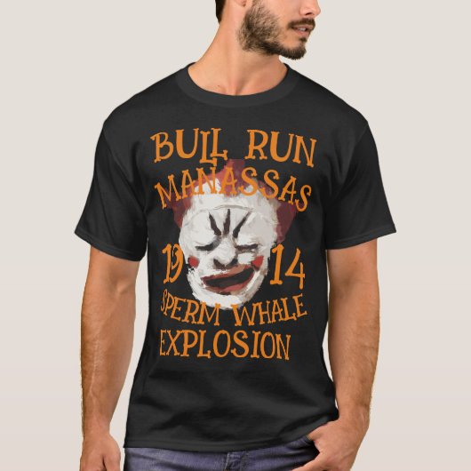 Sperma Whale Explosion BULL RUN MANASSAS 1914 T-shirt (Voorkant)