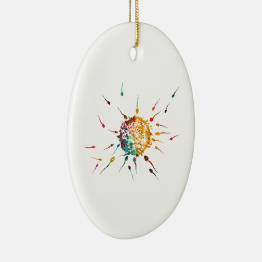 Sperms en eieren keramisch ornament (Rechts)