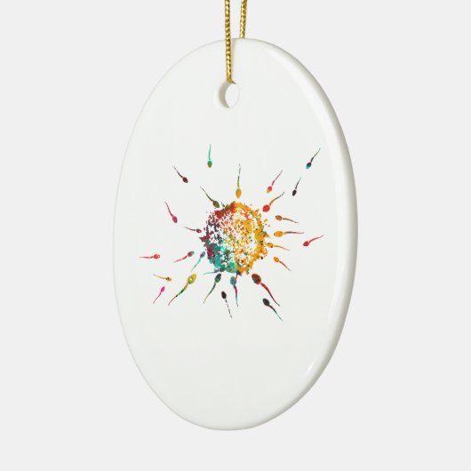 Sperms en eieren keramisch ornament (Links)