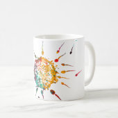 Sperms en eieren koffiemok (Voorkant rechts)