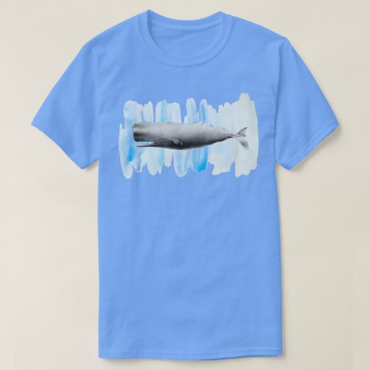 Spermus walvis Physeter macrocephalus T-shirt (Design voorkant)