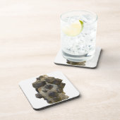 Spessartite in Matrix Bier Onderzetter (Rechterzijde)