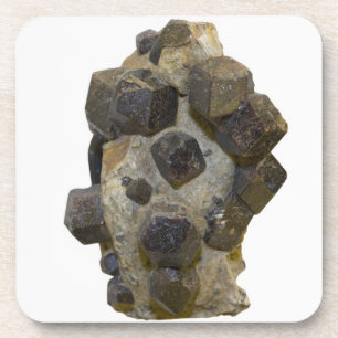 Spessartite in Matrix Bier Onderzetter