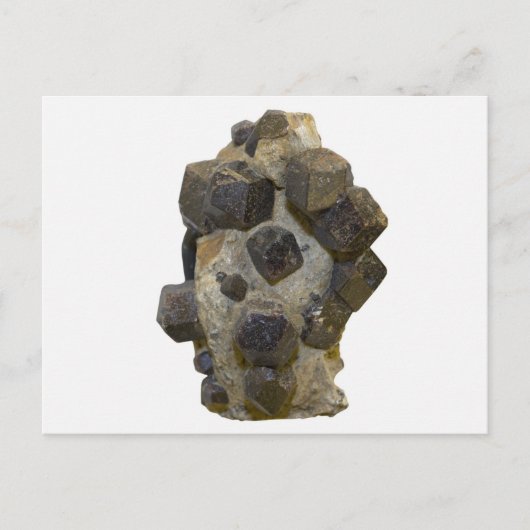 Spessartite in Matrix Briefkaart (Voorkant)