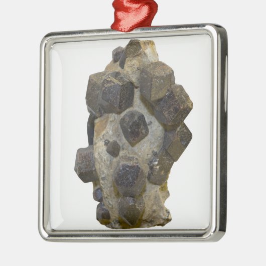 Spessartite in Matrix Metalen Ornament (Links)