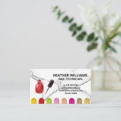 Spetfles met nagellak | Kleur gemanicuurde nagels Visitekaartje (Staand voorkant)