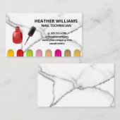 Spetfles met nagellak | Kleur gemanicuurde nagels Visitekaartje (Voorkant / Achterkant)