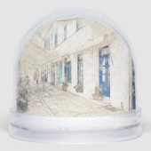 Spetses Greece Traditional Street Scene  Sneeuwbol (Voorkant)