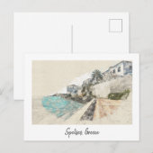 Spetses island, Griekenland Briefkaart (Voorkant / Achterkant)