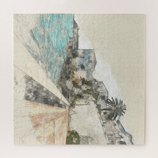 Spetses Island Griekenland Jigsaw Puzzel – Schilde (Horizontaal)