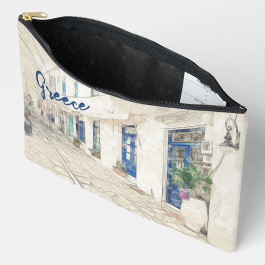 Spetses traditioneel Griekse straten Etui (Open)