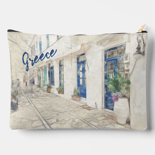 Spetses traditioneel Griekse straten Etui (Achterkant)