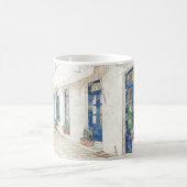 Spetses traditioneel Griekse straten, Griekenland Koffiemok (Center)