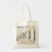 Spetses traditioneel Griekse straten, Griekenland Tote Bag (Voorkant)