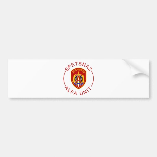 Spetsnaz Alpha Bumpersticker (Voorkant)