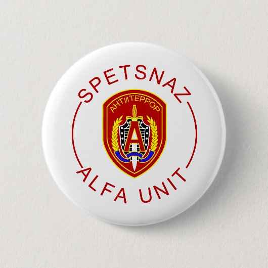 Spetsnaz Alpha Ronde Button 5,7 Cm (Voorkant)